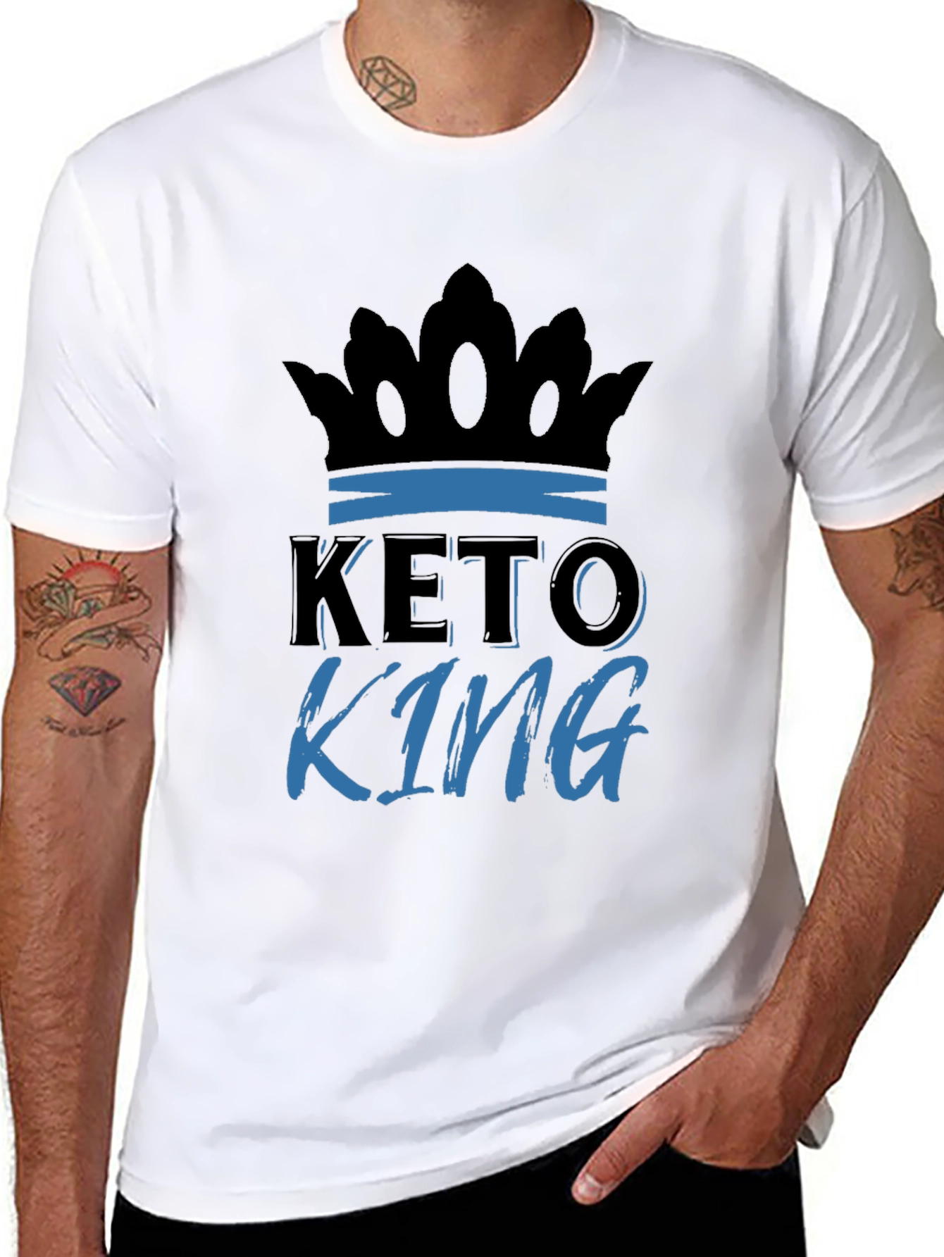 Keto King Graphic T-Shirt - Black