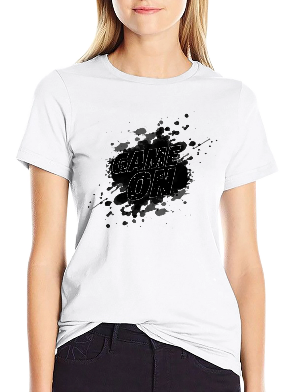 Game On T-Shirt - Unique Splatter Design