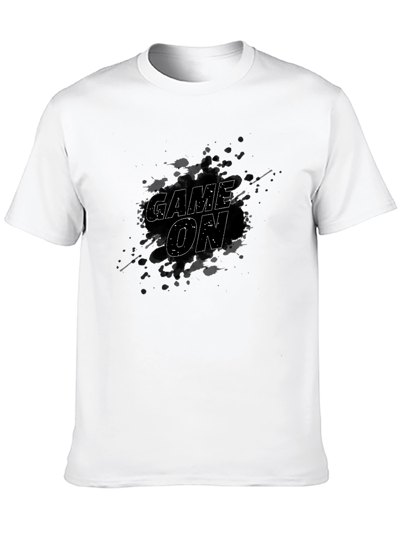 Game On T-Shirt - Unique Splatter Design
