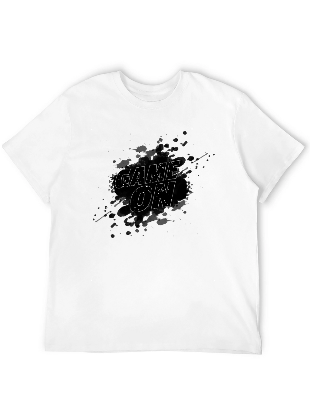 Game On T-Shirt - Unique Splatter Design
