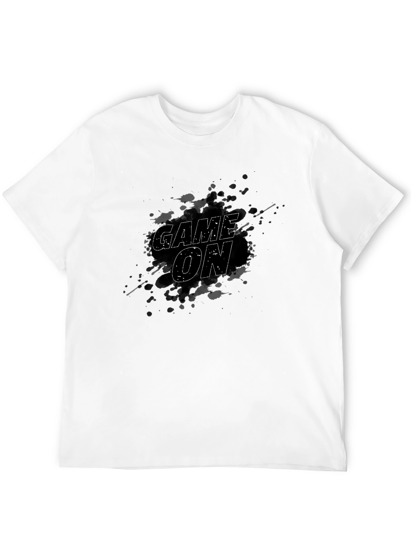 Game On T-Shirt - Unique Splatter Design