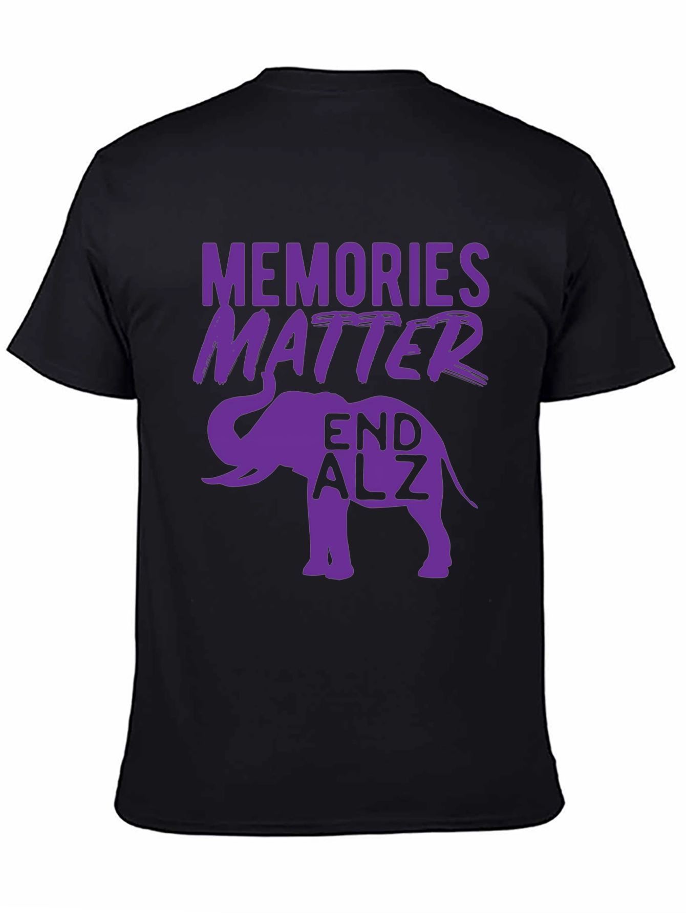 Memories Matter End ALZ Elephant T-Shirt