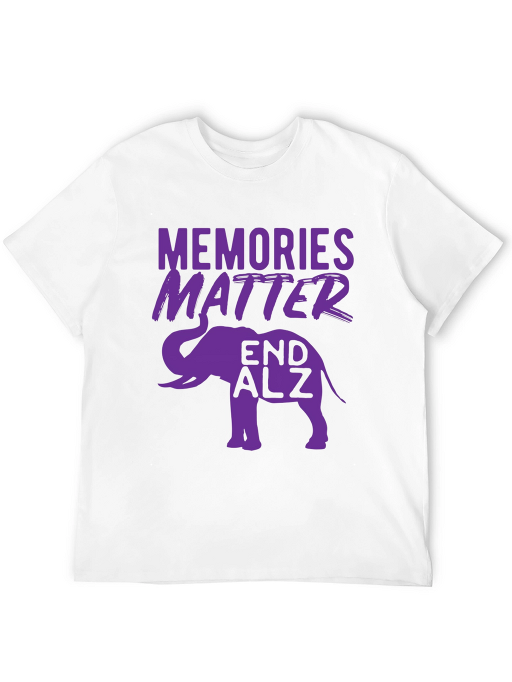 Memories Matter End ALZ Elephant T-Shirt