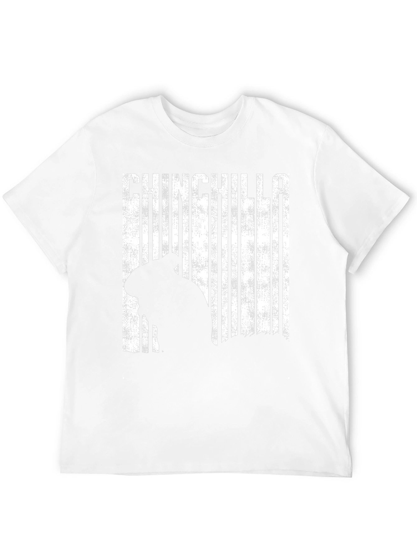 Chinchilla Silhouette Graphic Print Mens T-Shirt