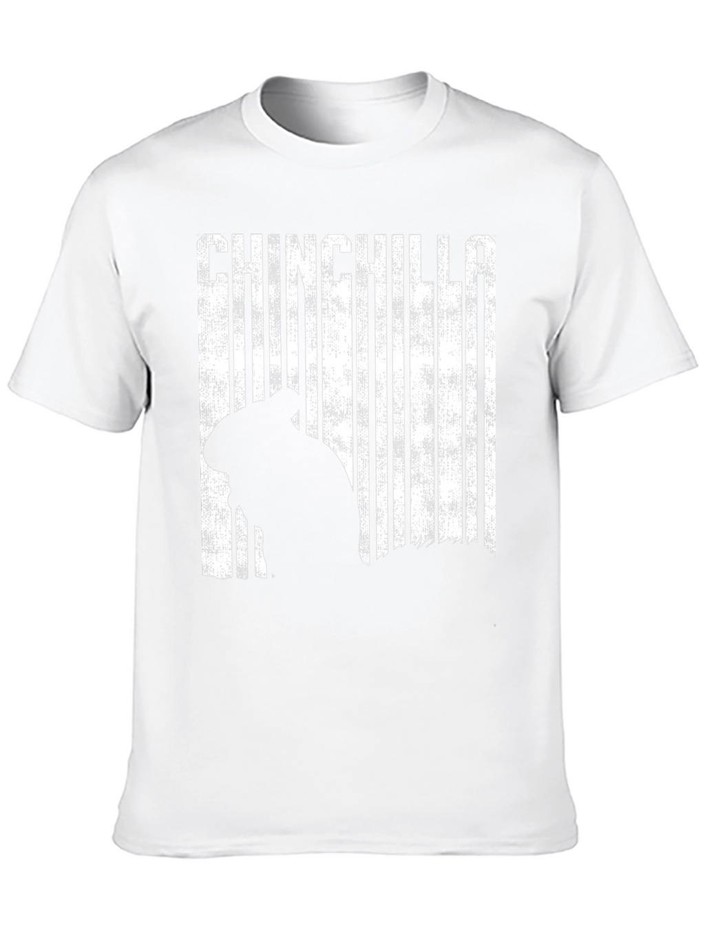 Chinchilla Silhouette Graphic Print Mens T-Shirt