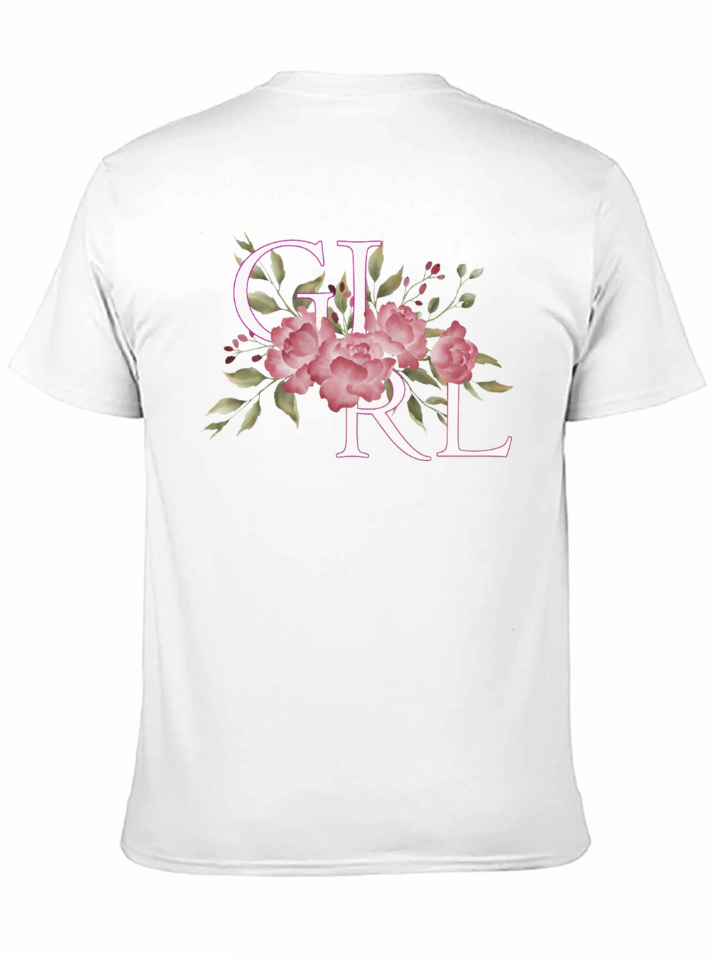 Floral GIRL Tee - Stylish Womens Graphic T-Shirt