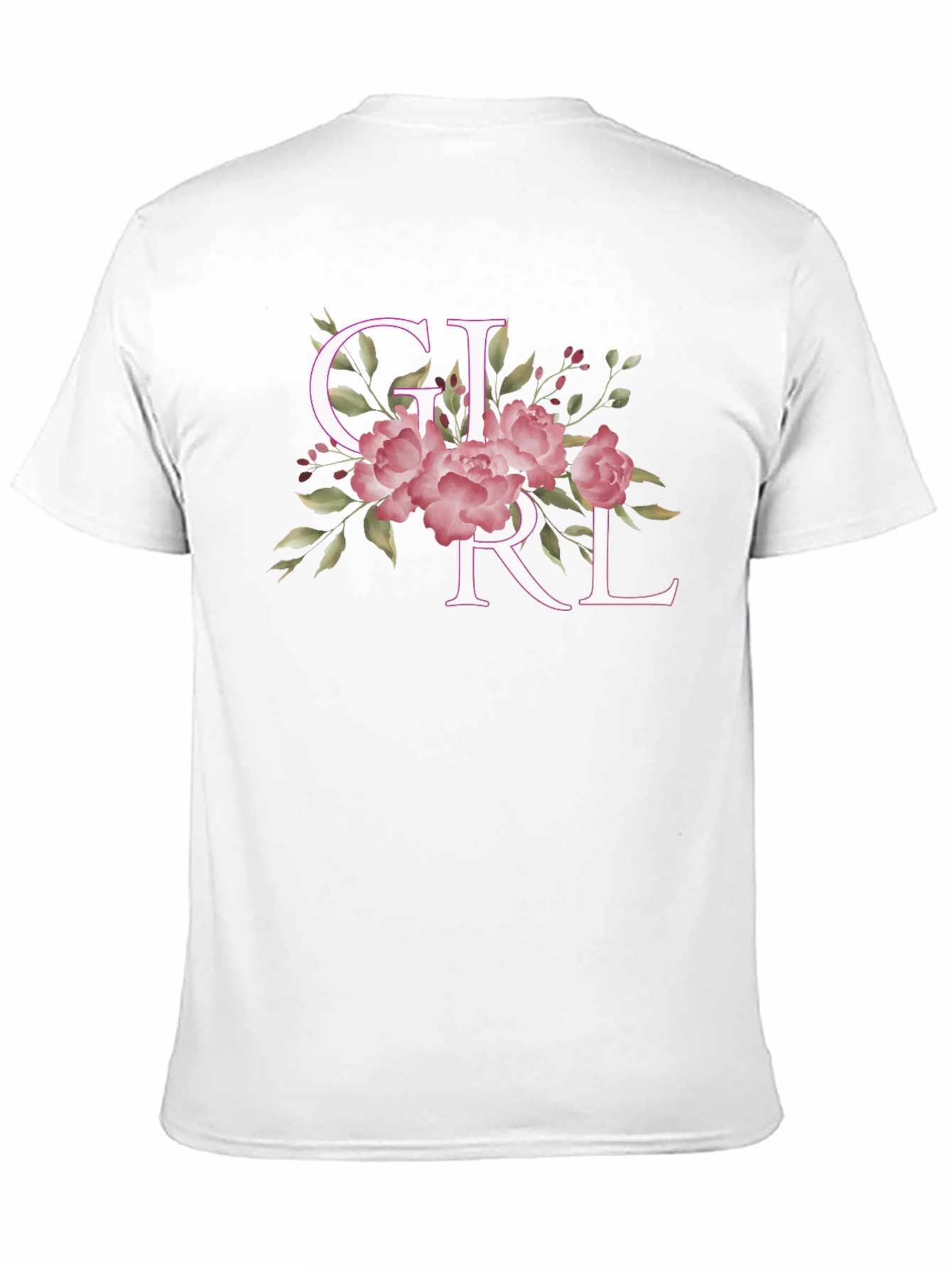 Floral GIRL Tee - Stylish Womens Graphic T-Shirt