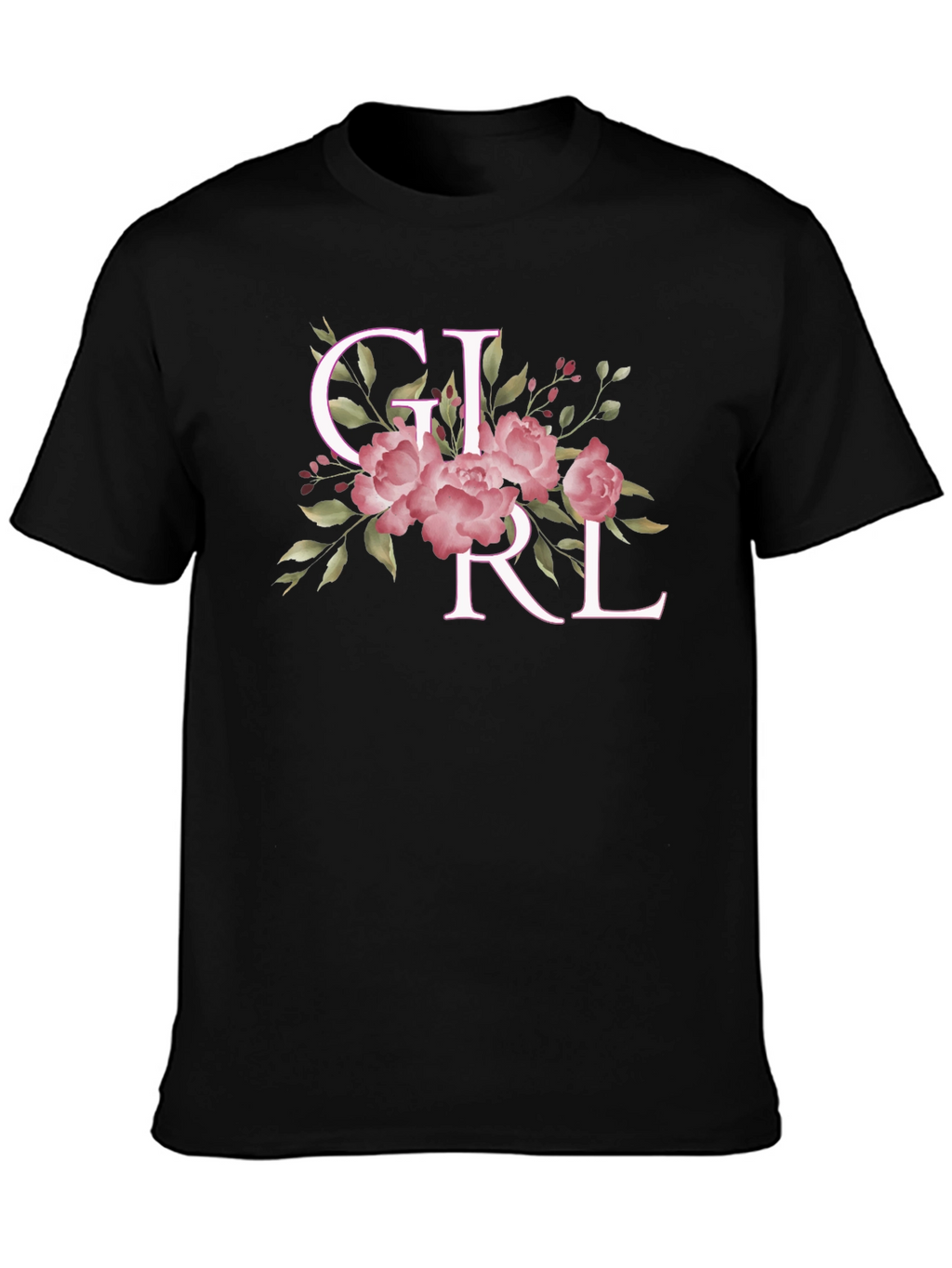 Floral GIRL Tee - Stylish Womens Graphic T-Shirt