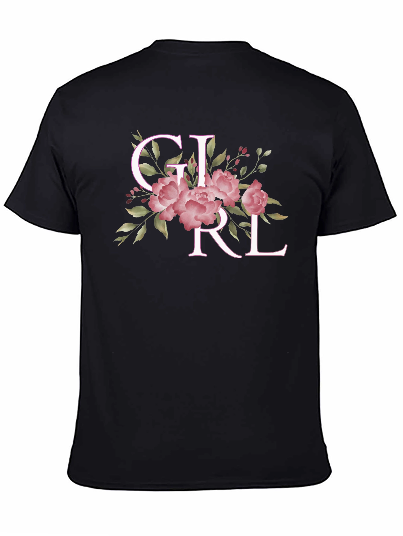 Floral GIRL Tee - Stylish Womens Graphic T-Shirt