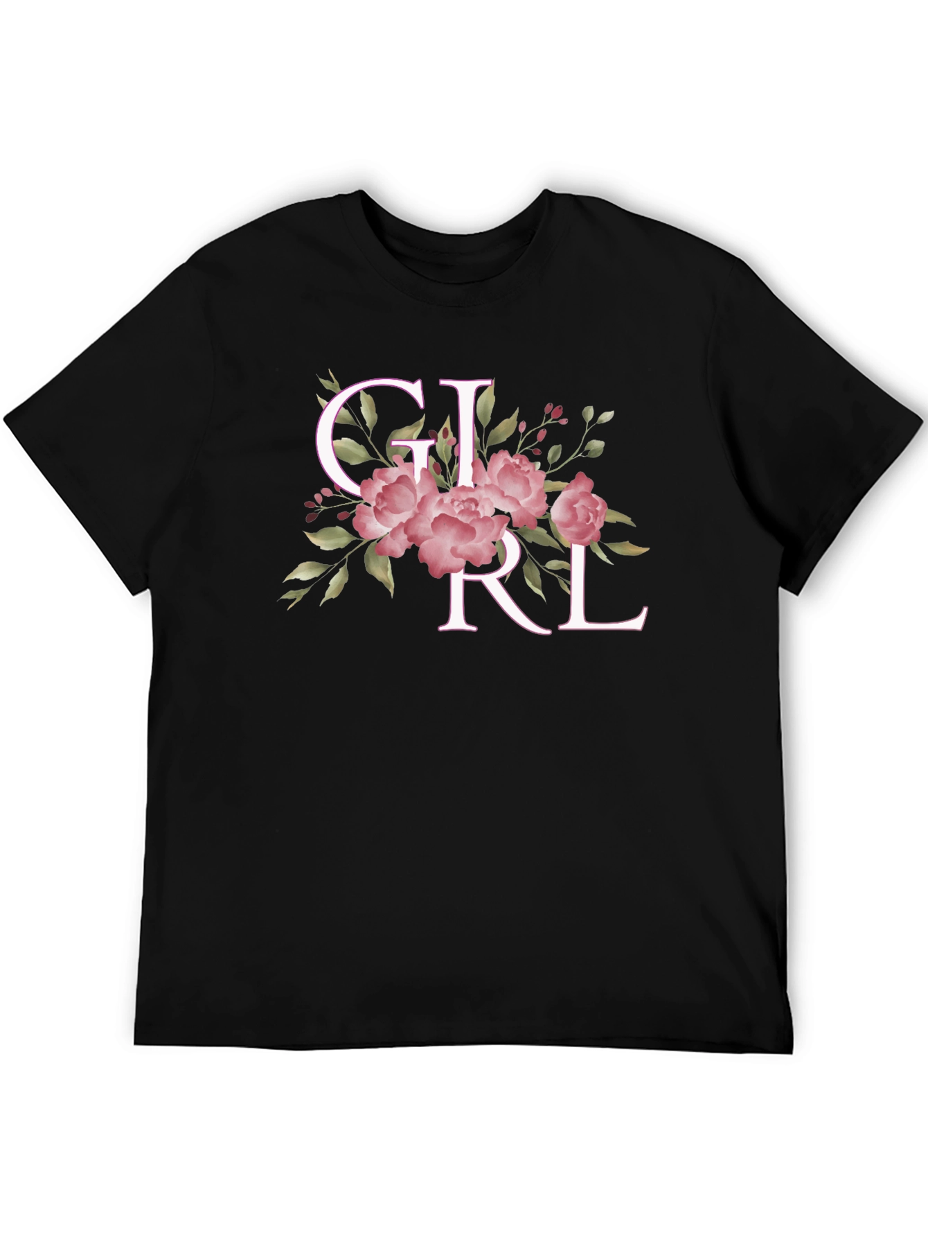 Floral GIRL Tee - Stylish Womens Graphic T-Shirt