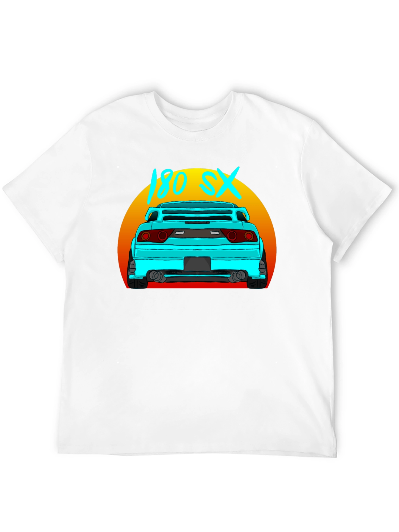 180 SX Car Graphic Black T-Shirt
