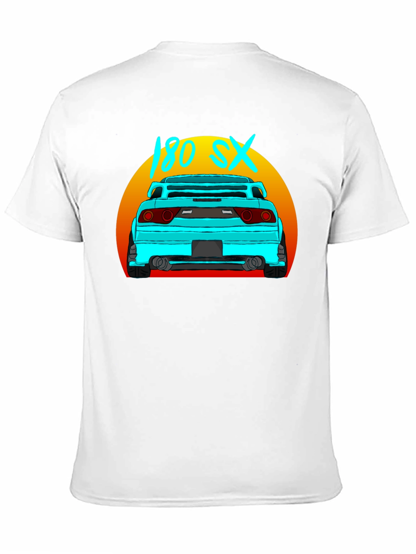 180 SX Car Graphic Black T-Shirt
