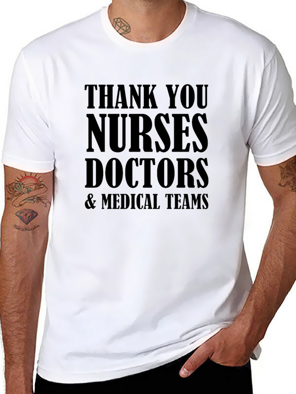 Thank You Medical Staff T-Shirt: Nurses Doctors Teams