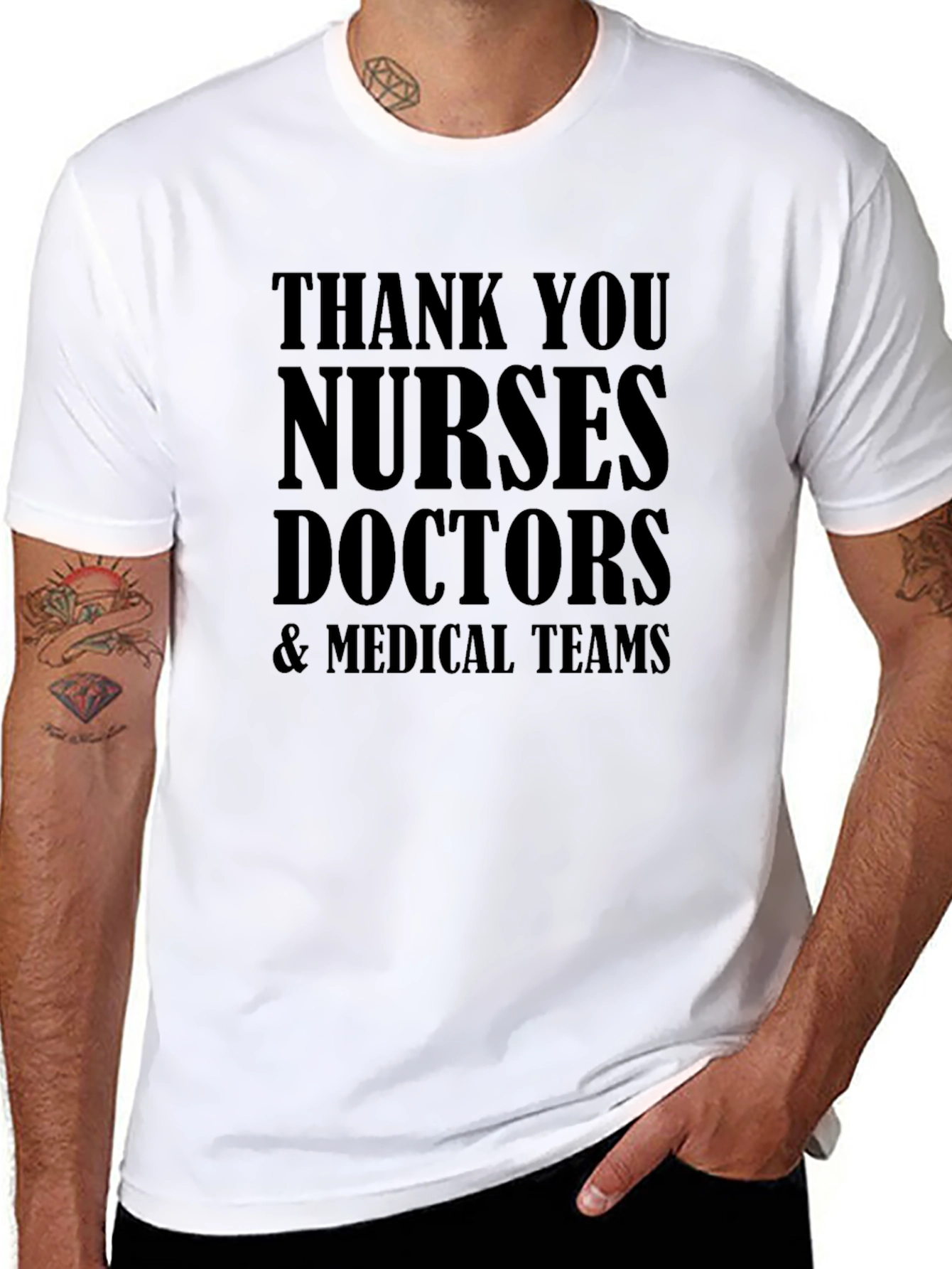 Thank You Medical Staff T-Shirt: Nurses Doctors Teams