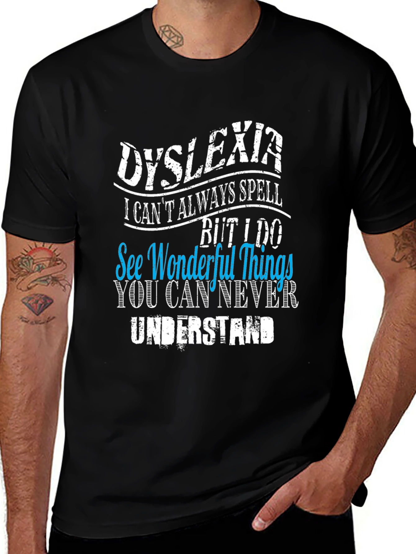 Dyslexia Awareness Graphic T-Shirt