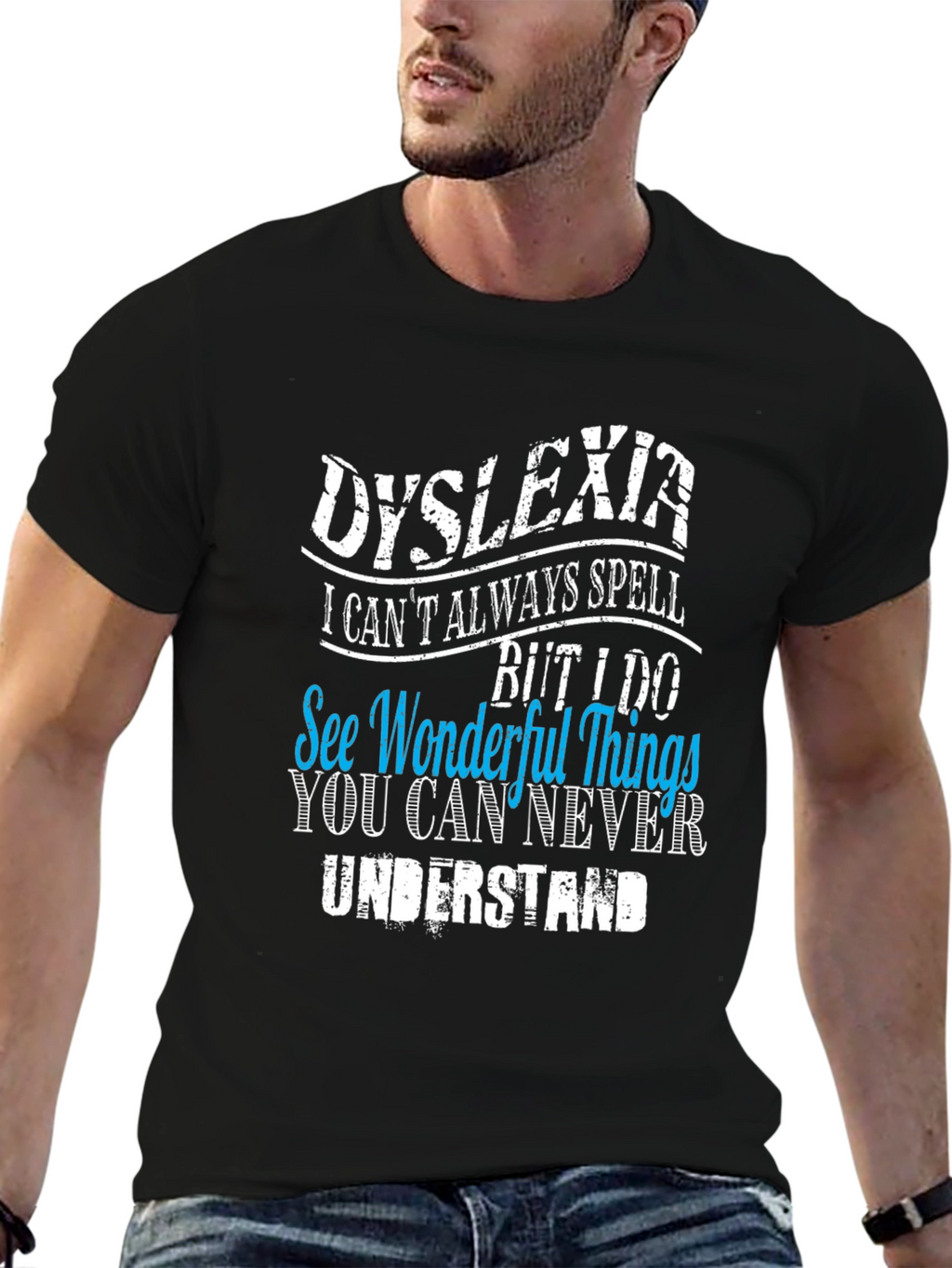 Dyslexia Awareness Graphic T-Shirt