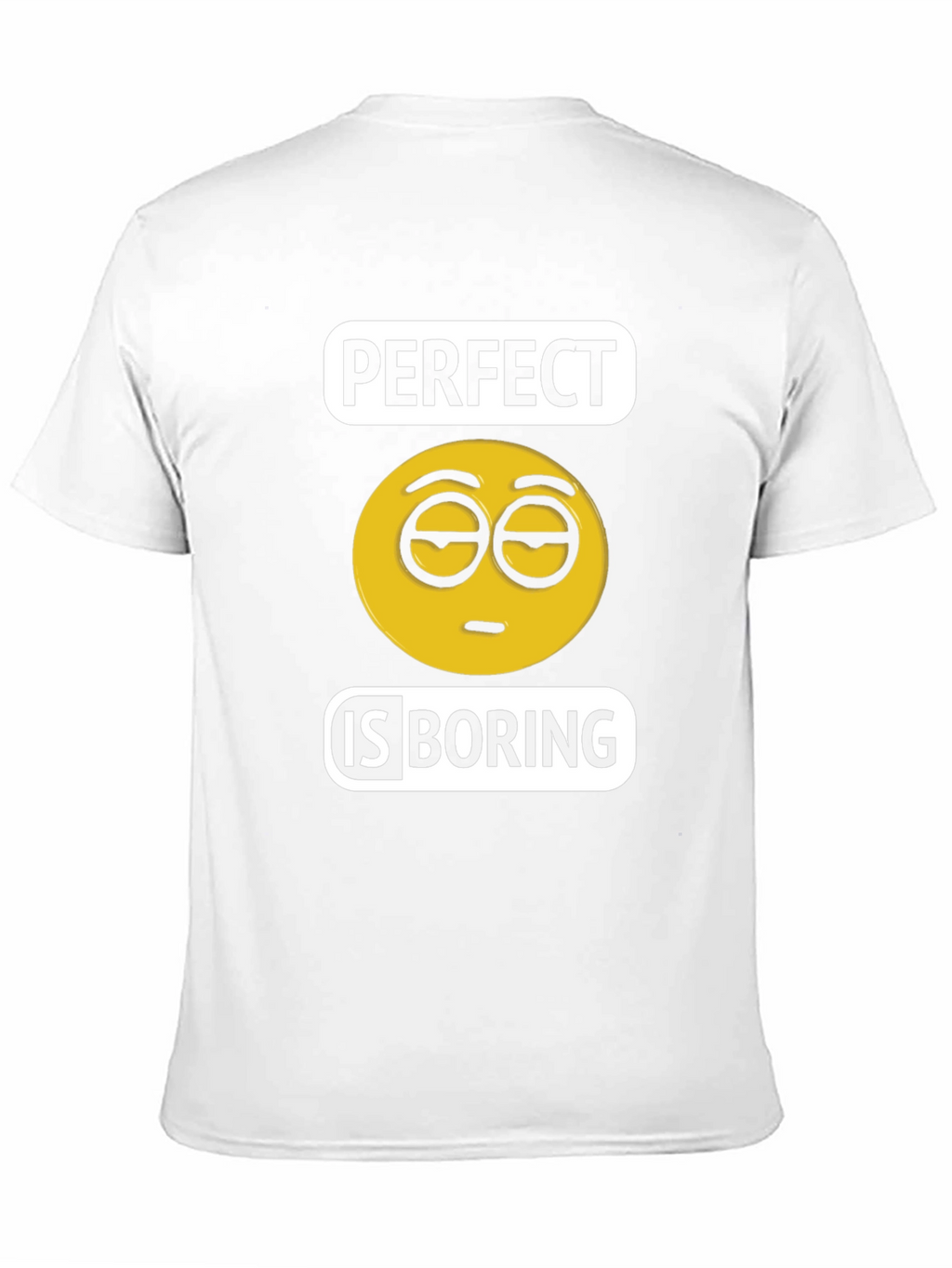 Perfect is Boring Emoji T-Shirt Black