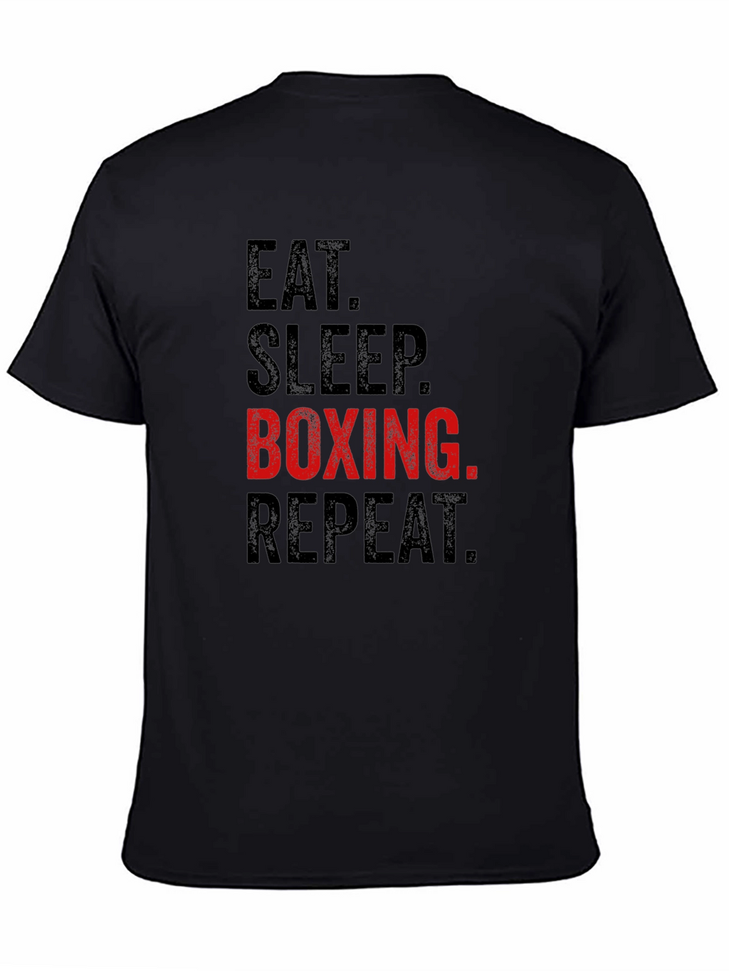 Eat Sleep Boxing Repeat T-Shirt - Black