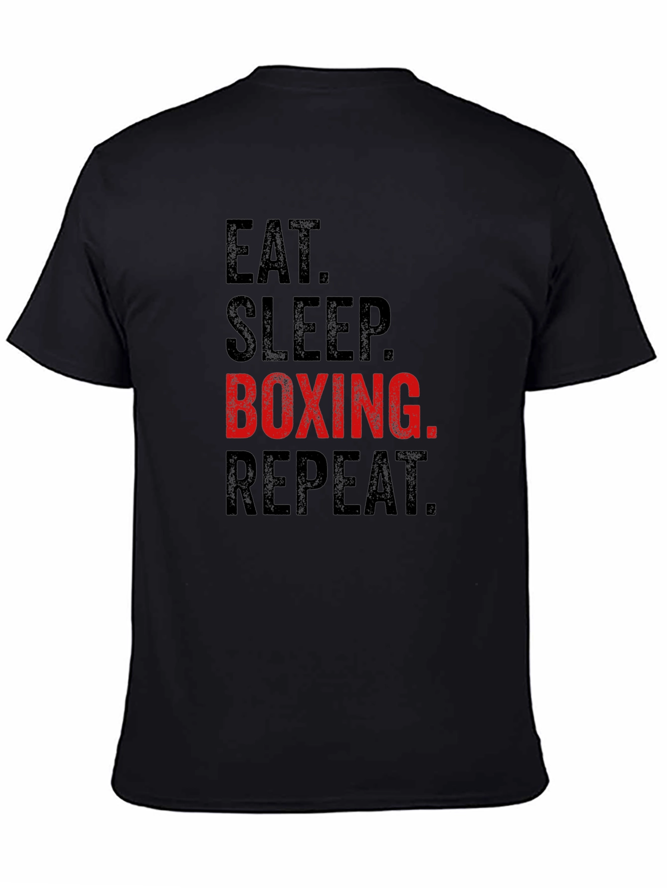Eat Sleep Boxing Repeat T-Shirt - Black