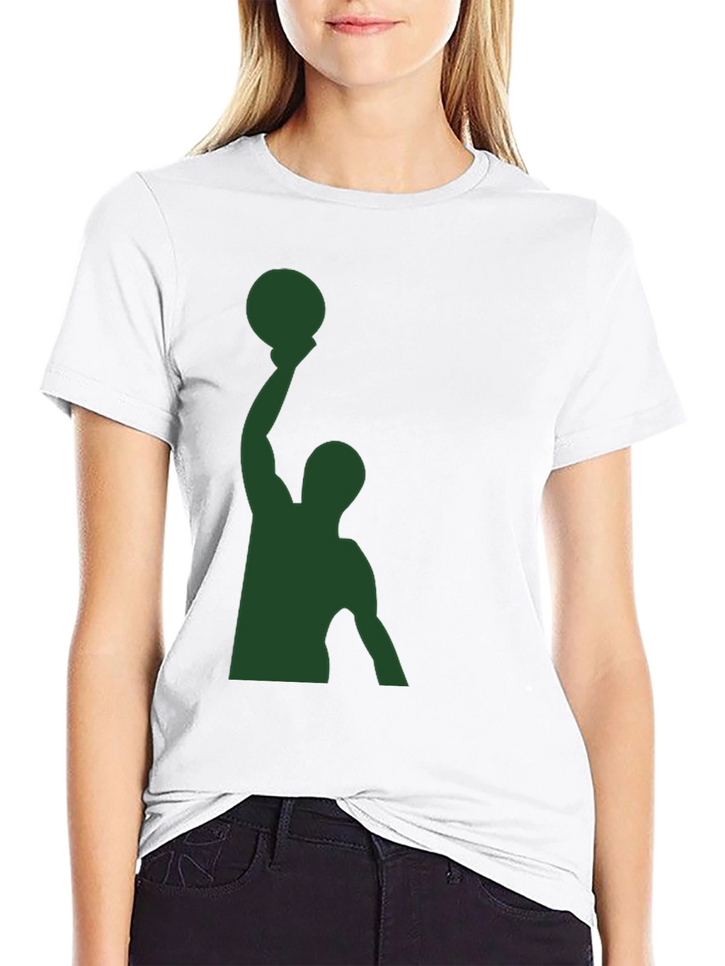 Basketball Player Silhouette Graphic T-Shirt