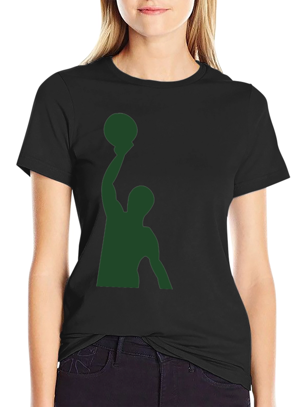 Basketball Player Silhouette Graphic T-Shirt