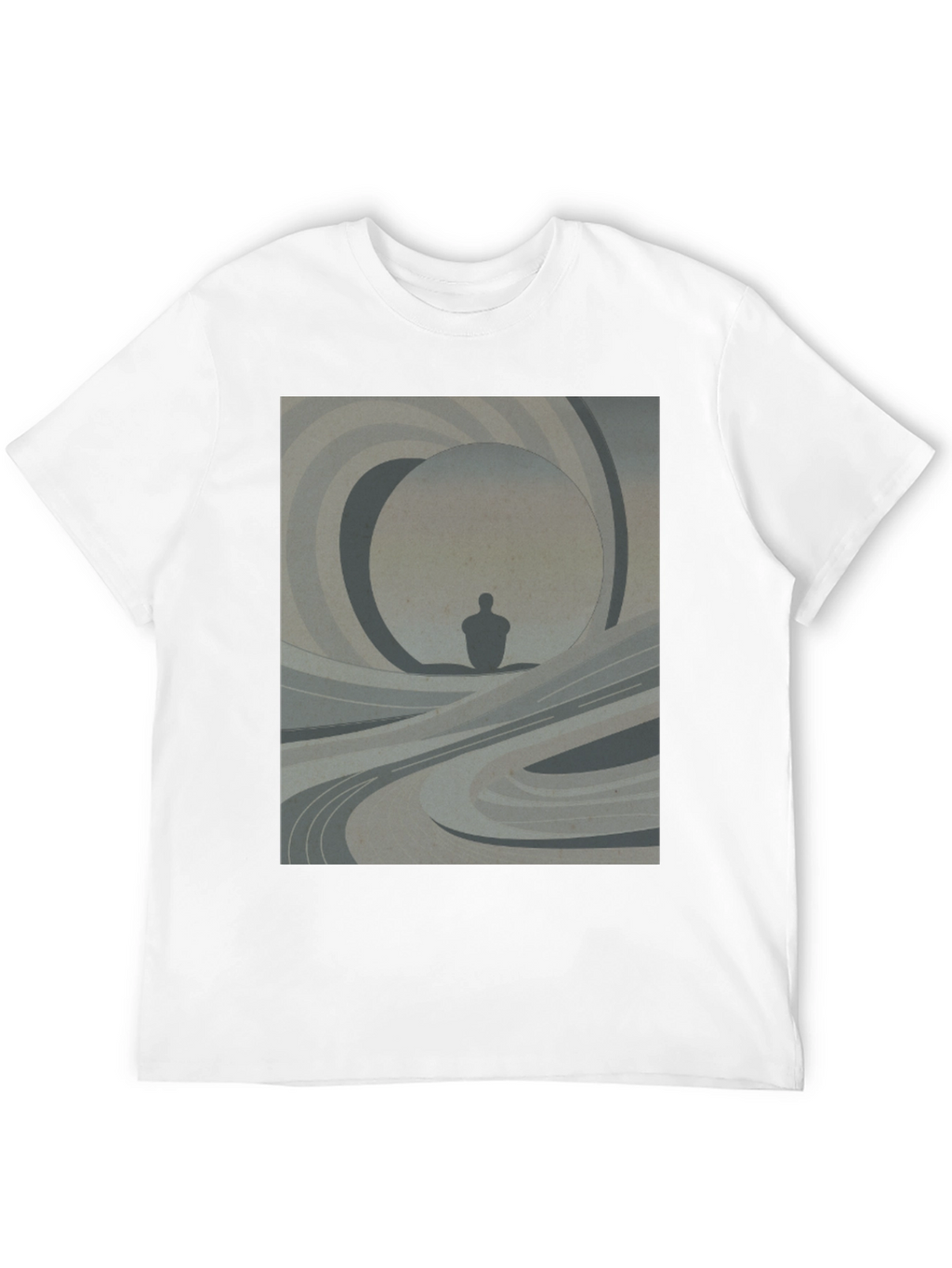 Abstract Silhouette Graphic Tee - Modern Art Shirt