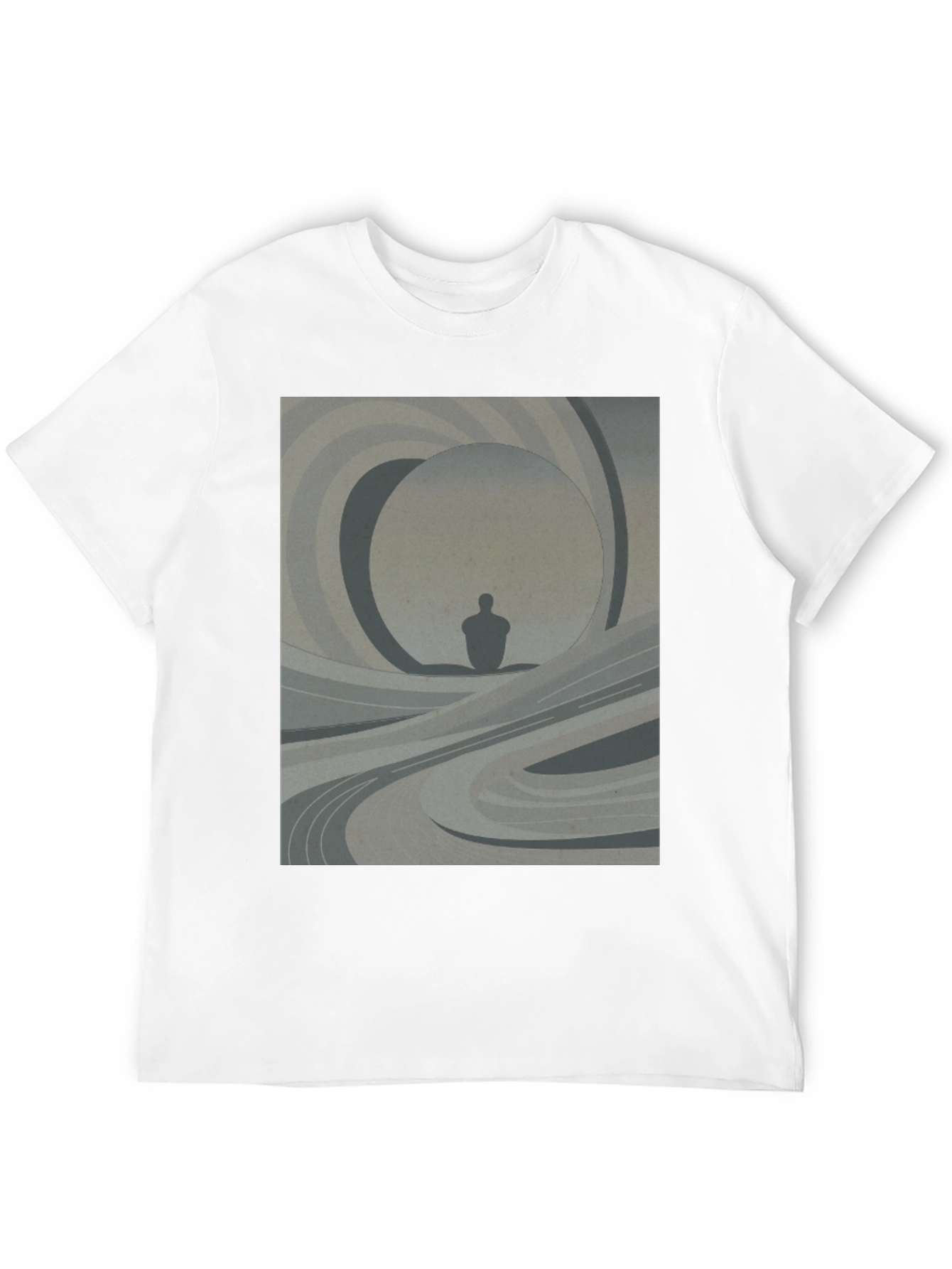 Abstract Silhouette Graphic Tee - Modern Art Shirt