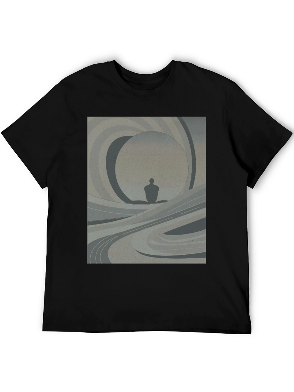 Abstract Silhouette Graphic Tee - Modern Art Shirt