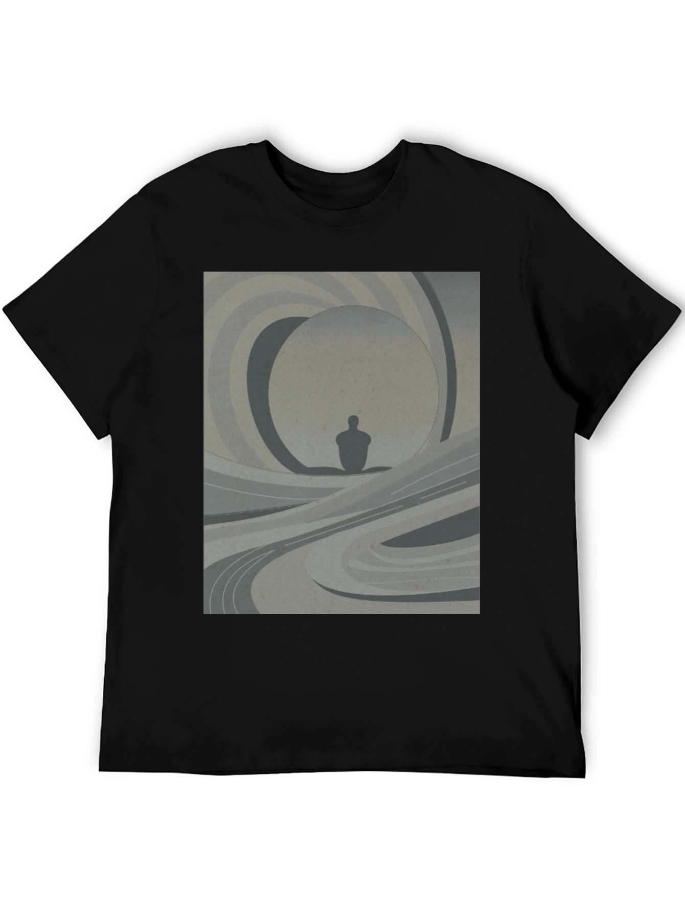 Abstract Silhouette Graphic Tee - Modern Art Shirt
