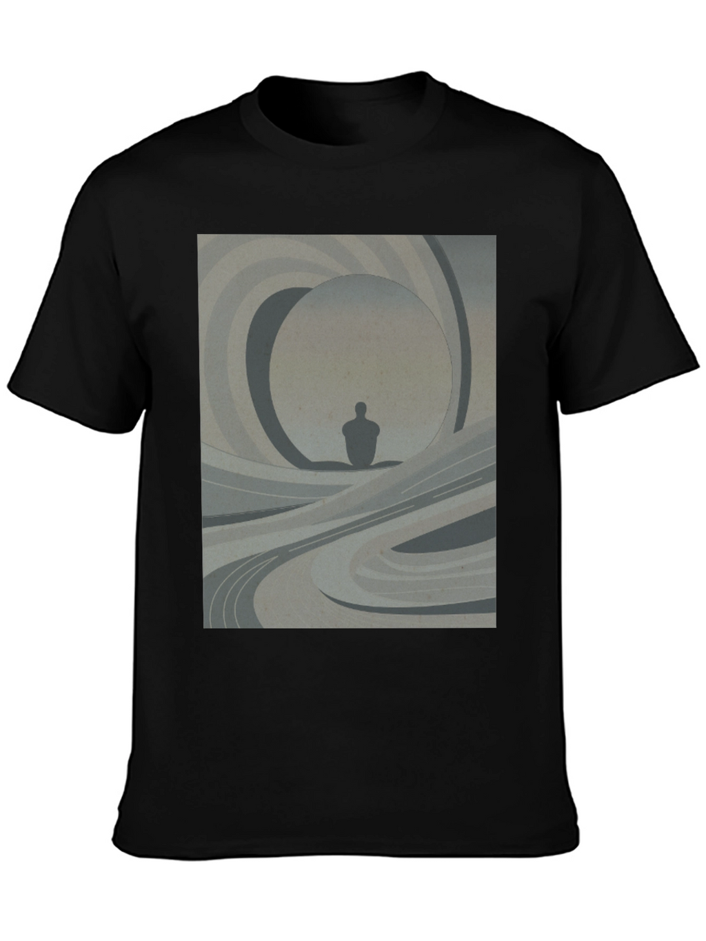 Abstract Silhouette Graphic Tee - Modern Art Shirt