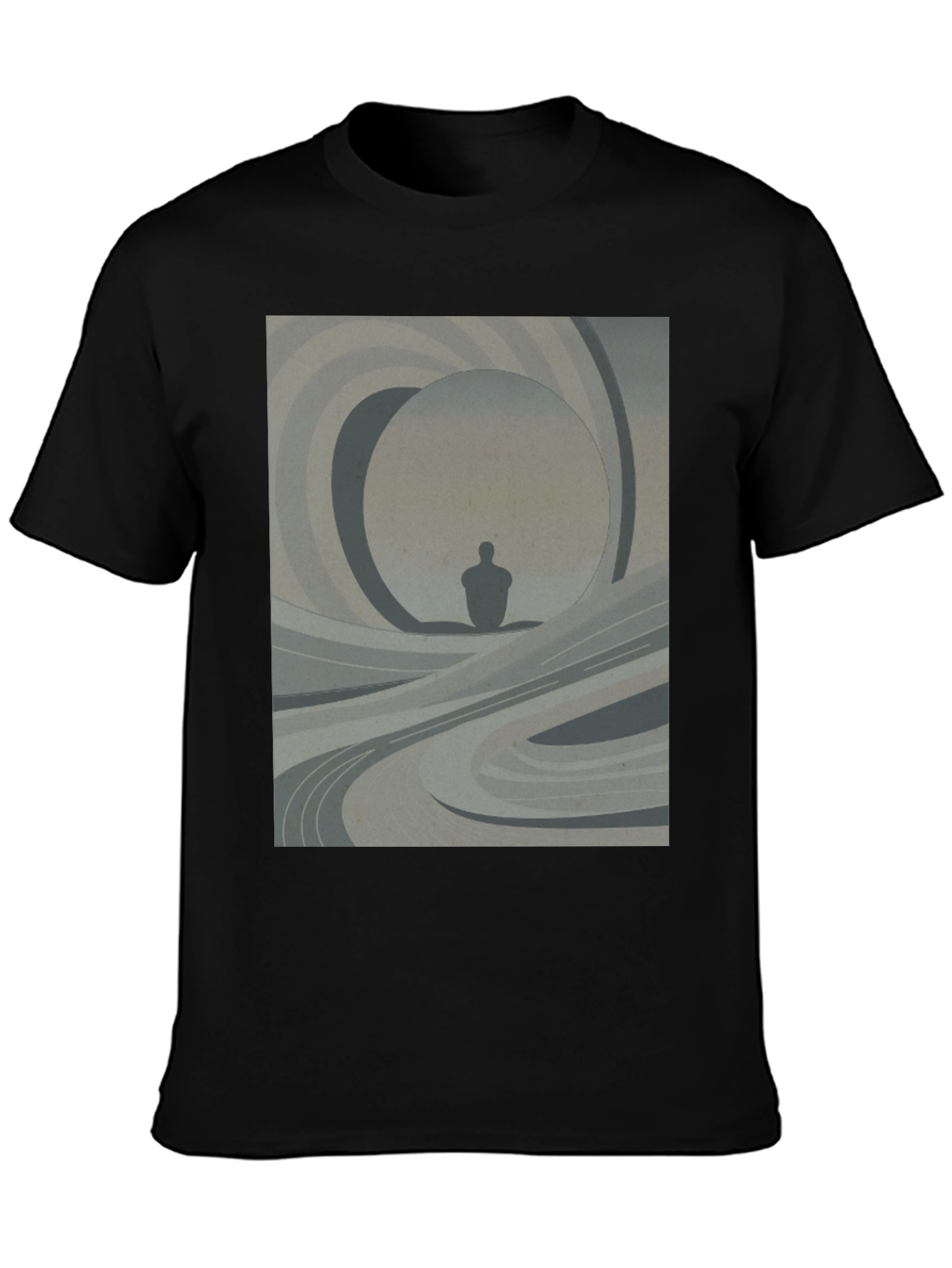 Abstract Silhouette Graphic Tee - Modern Art Shirt