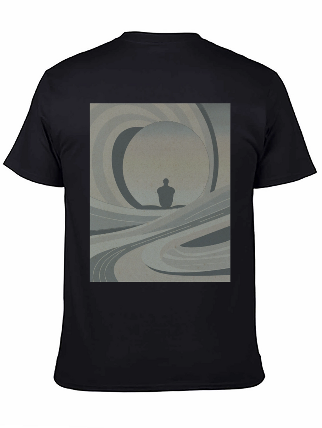 Abstract Silhouette Graphic Tee - Modern Art Shirt