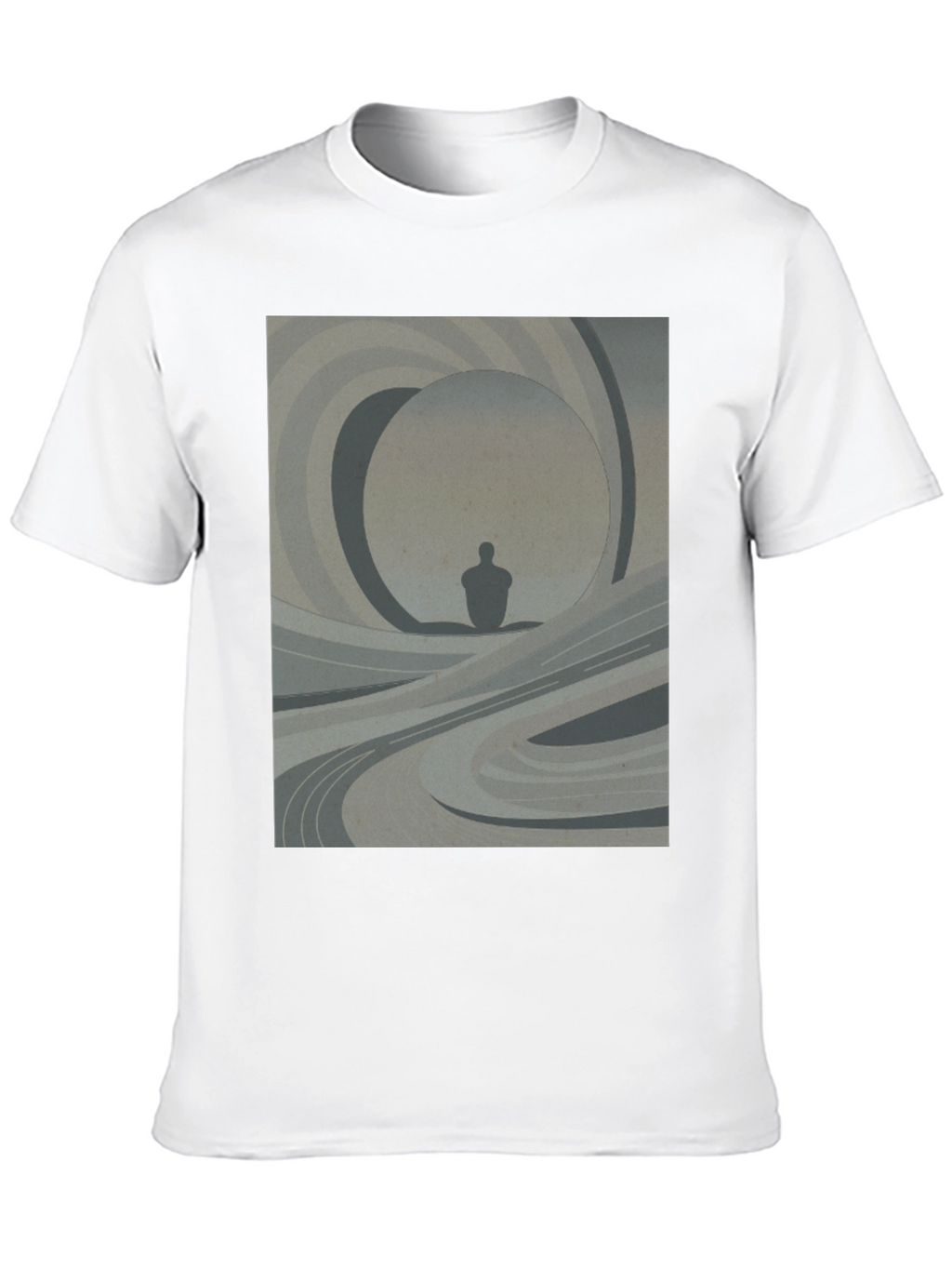 Abstract Silhouette Graphic Tee - Modern Art Shirt