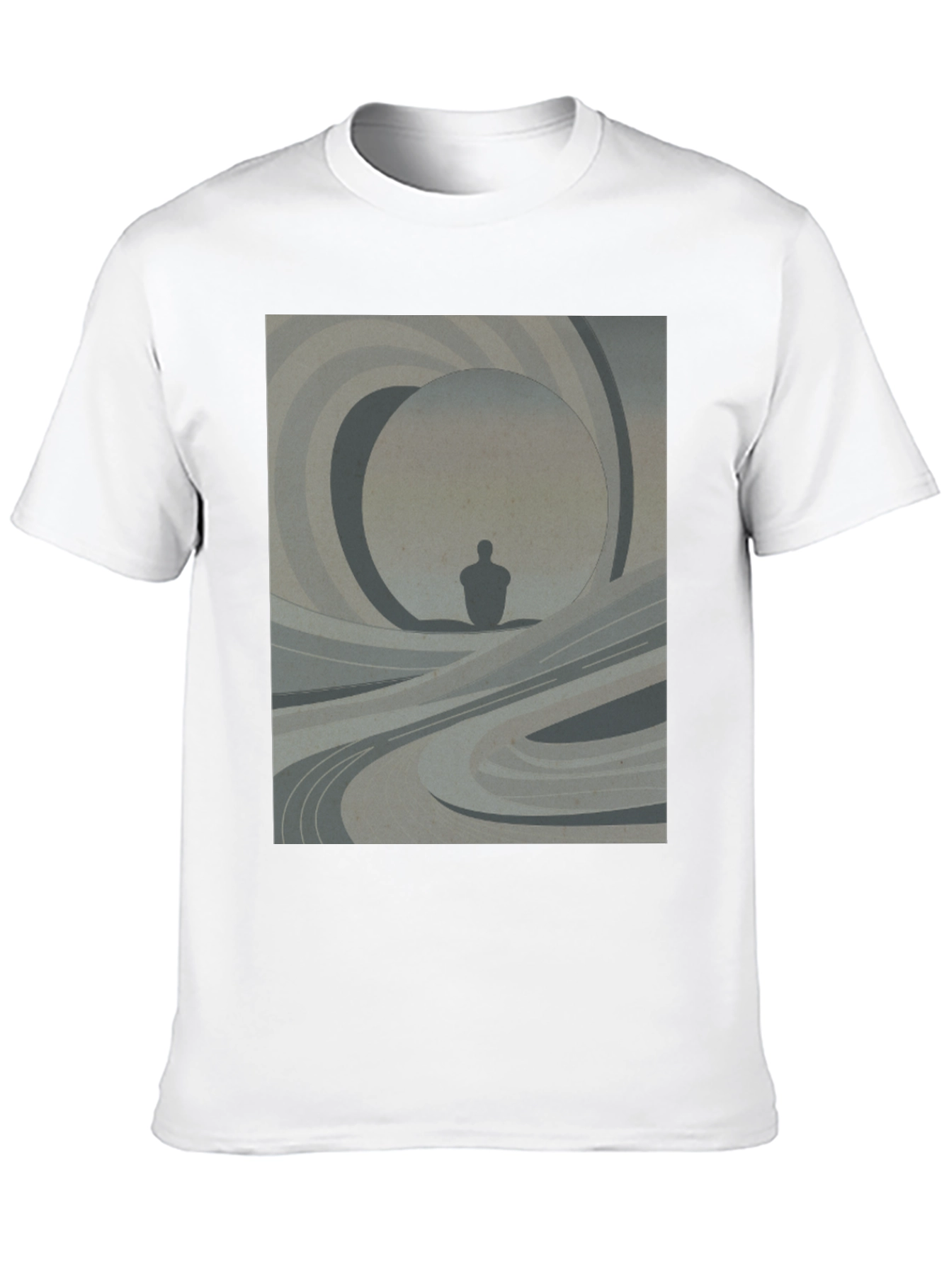 Abstract Silhouette Graphic Tee - Modern Art Shirt