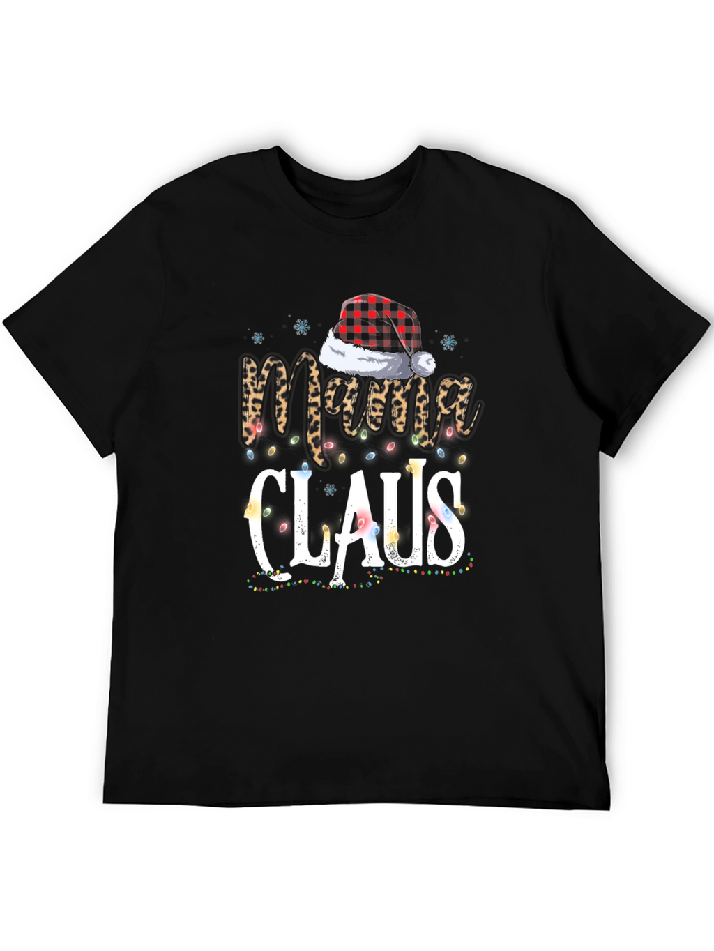 Mama Claus Christmas Graphic Tee Shirt