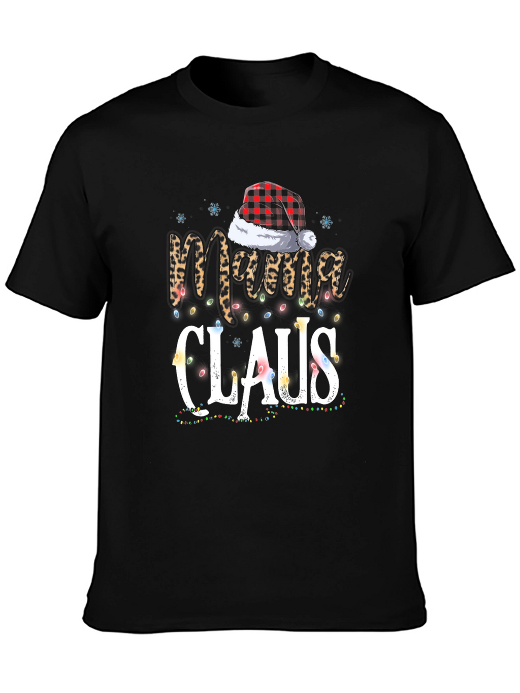 Mama Claus Christmas Graphic Tee Shirt