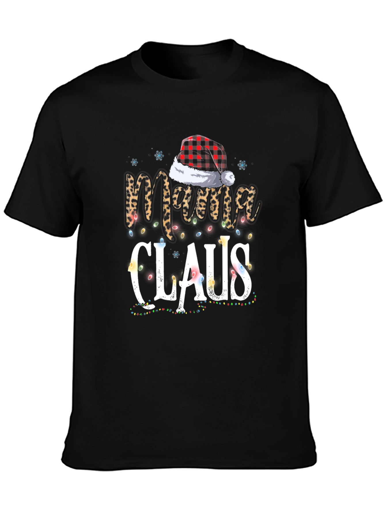 Mama Claus Christmas Graphic Tee Shirt
