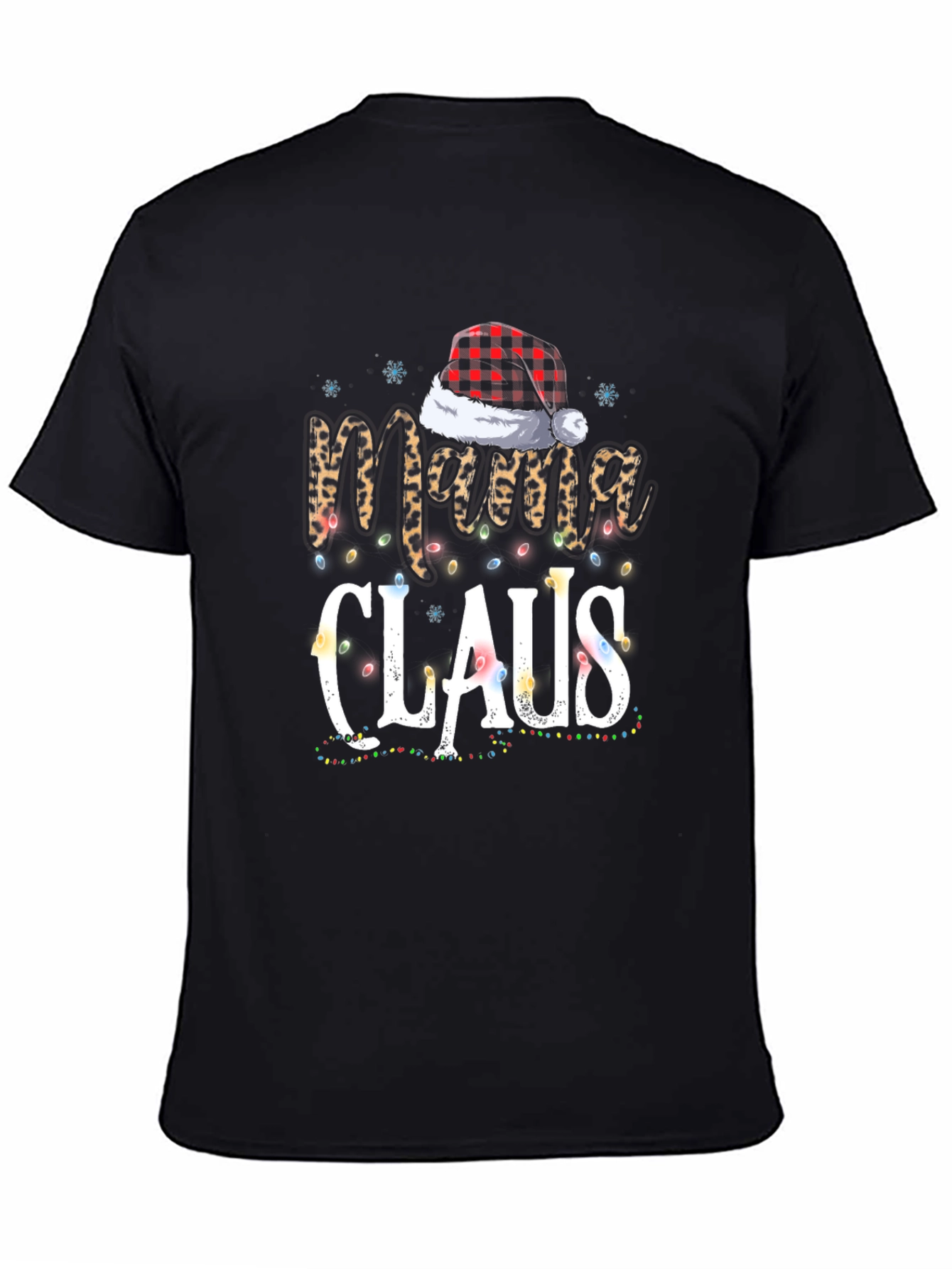 Mama Claus Christmas Graphic Tee Shirt