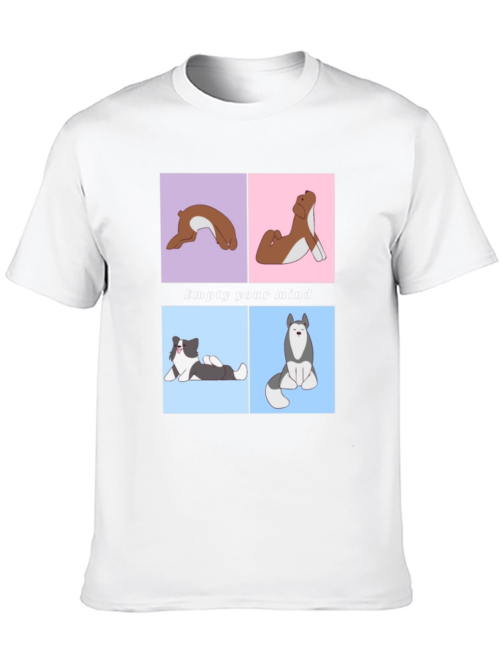 Yoga Dog Graphic Tee - Empty Your Mind