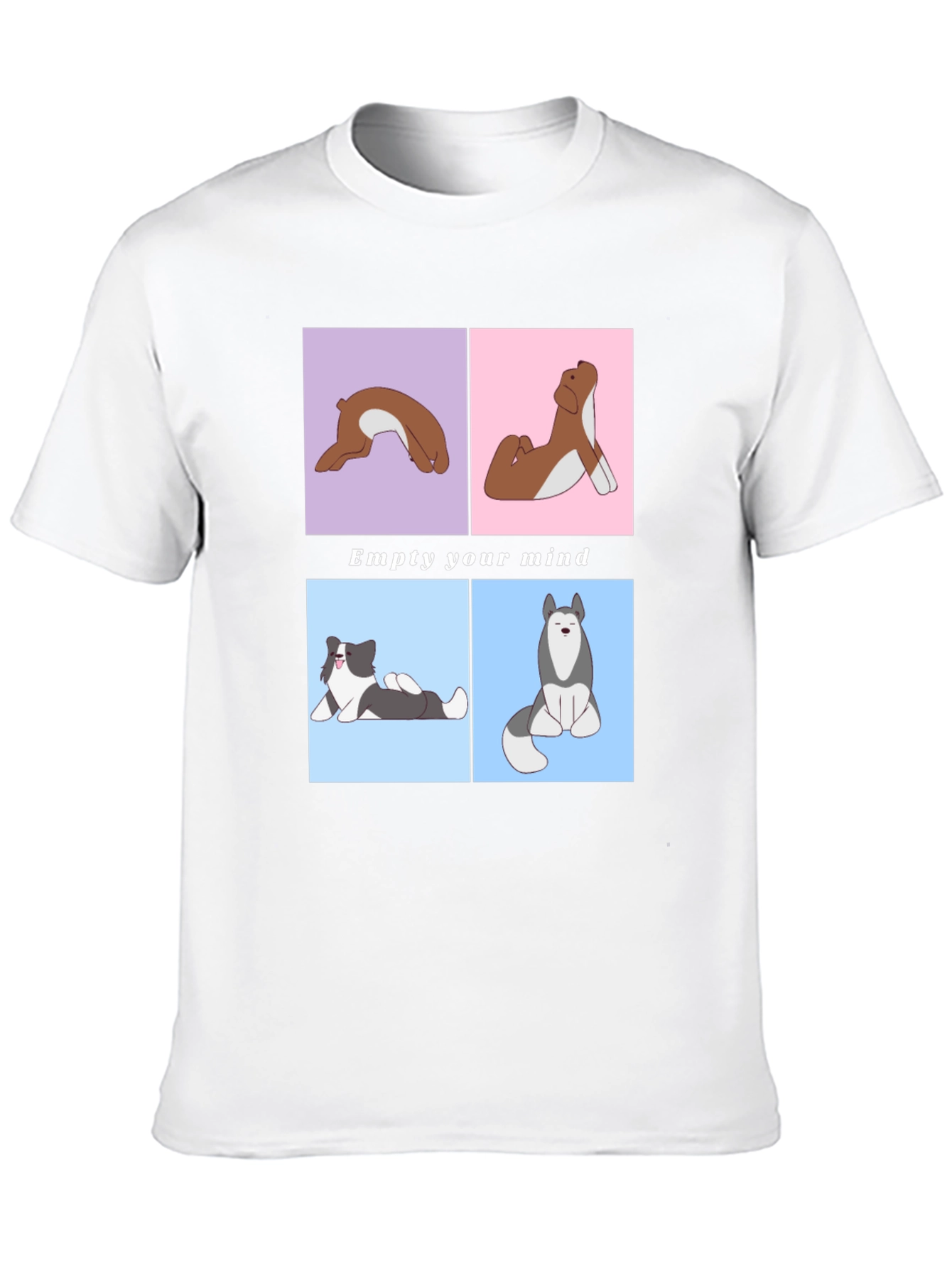 Yoga Dog Graphic Tee - Empty Your Mind