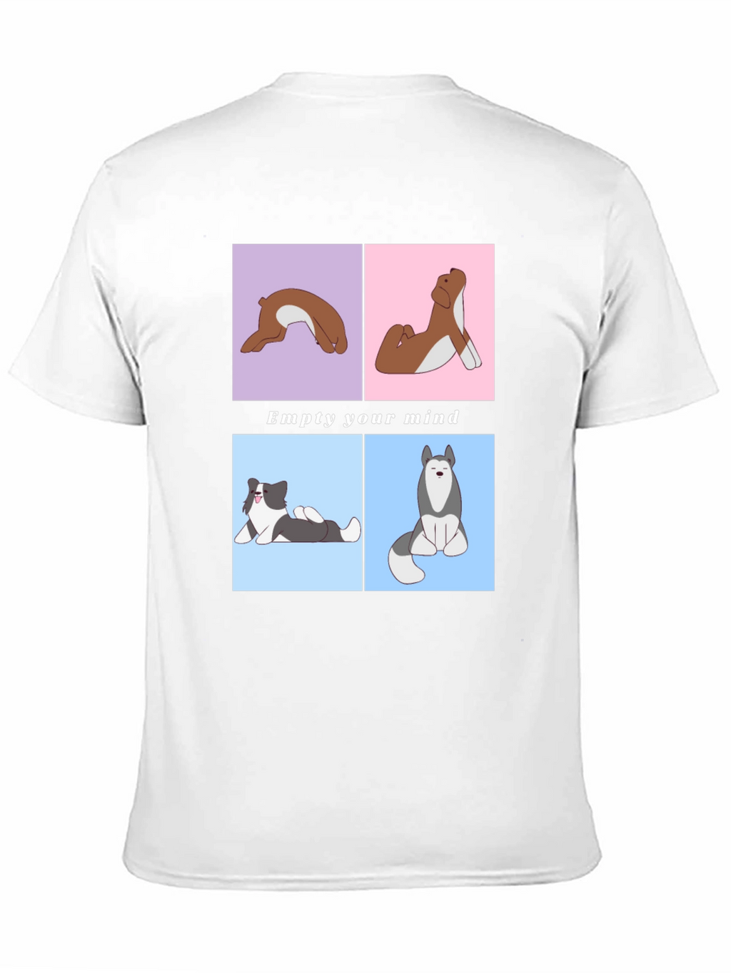 Yoga Dog Graphic Tee - Empty Your Mind