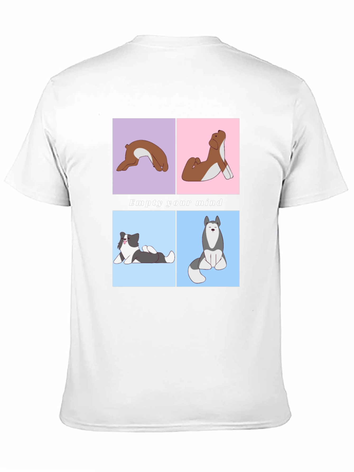 Yoga Dog Graphic Tee - Empty Your Mind