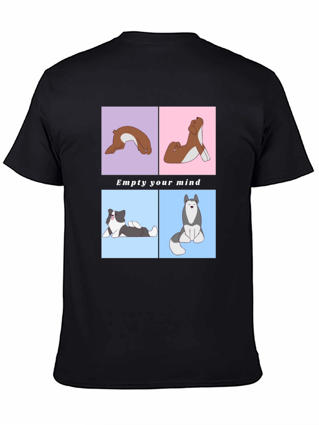Yoga Dog Graphic Tee - Empty Your Mind