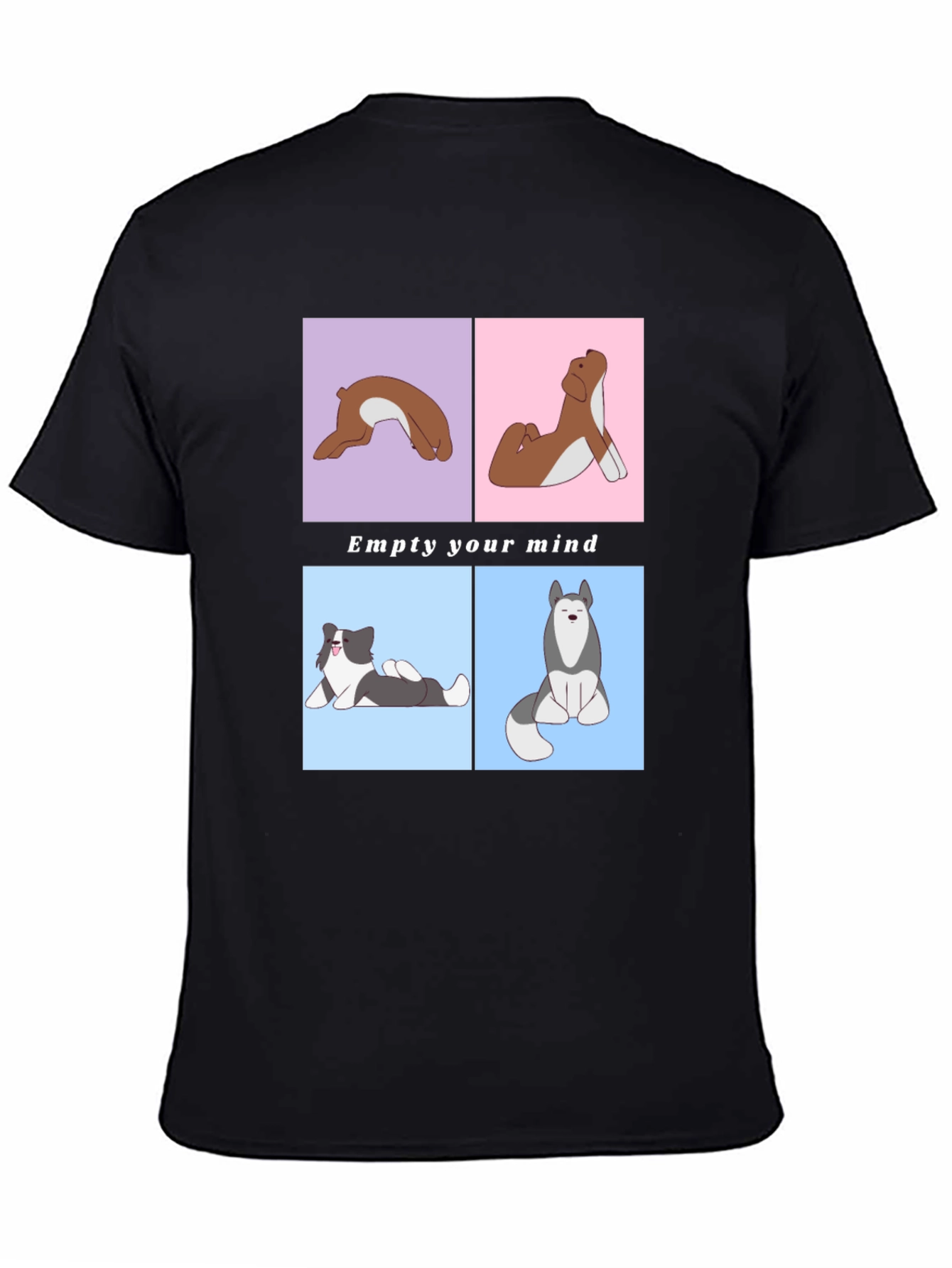 Yoga Dog Graphic Tee - Empty Your Mind
