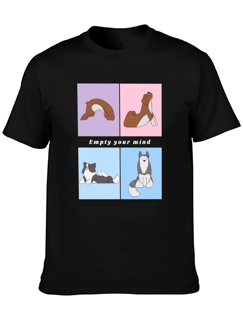 Yoga Dog Graphic Tee - Empty Your Mind
