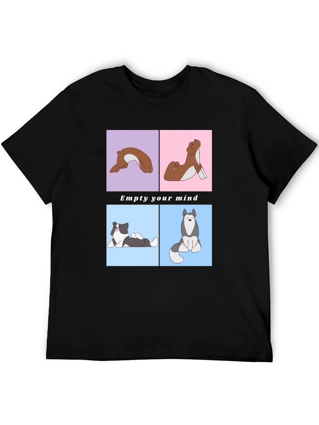 Yoga Dog Graphic Tee - Empty Your Mind