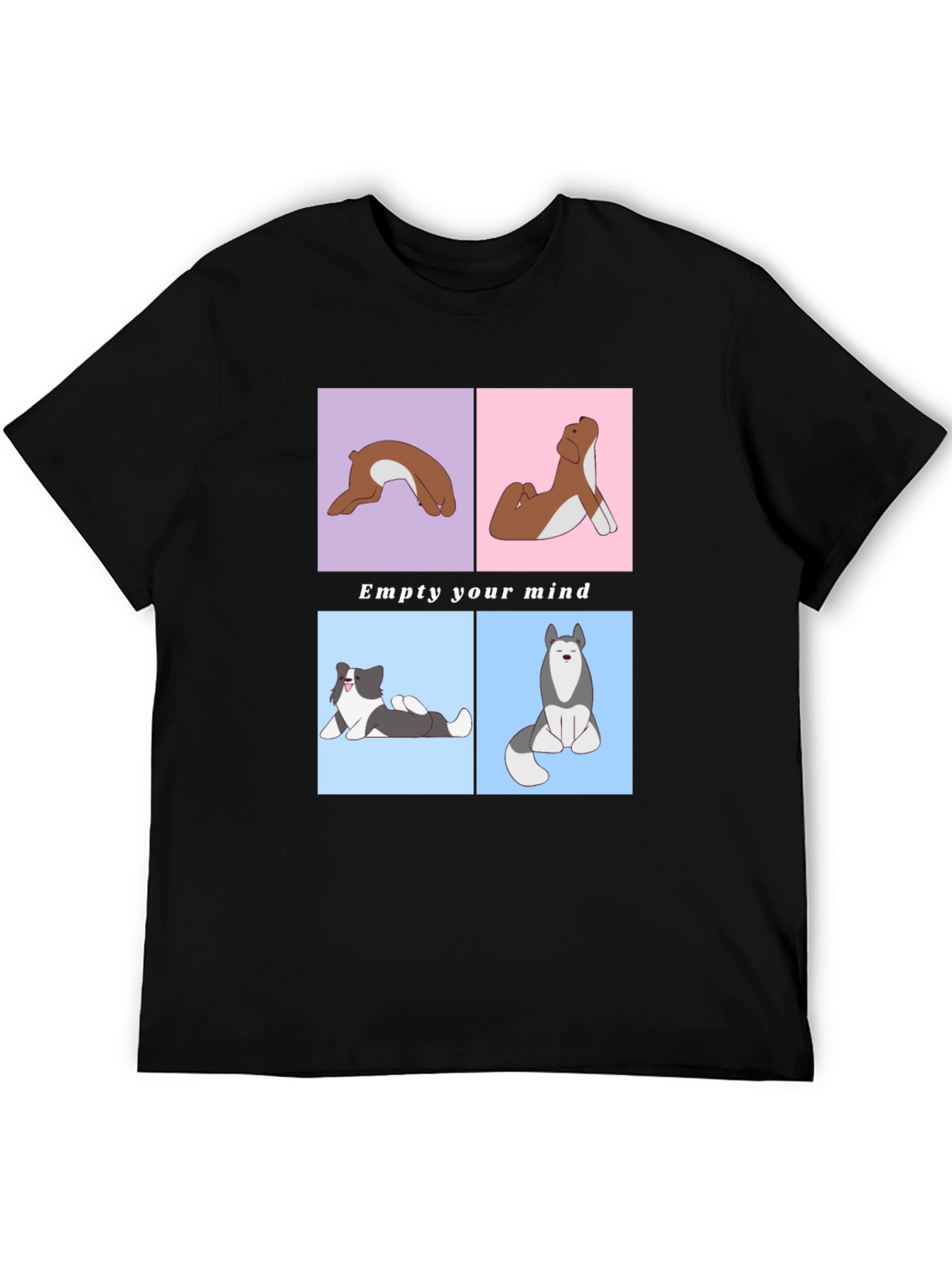 Yoga Dog Graphic Tee - Empty Your Mind