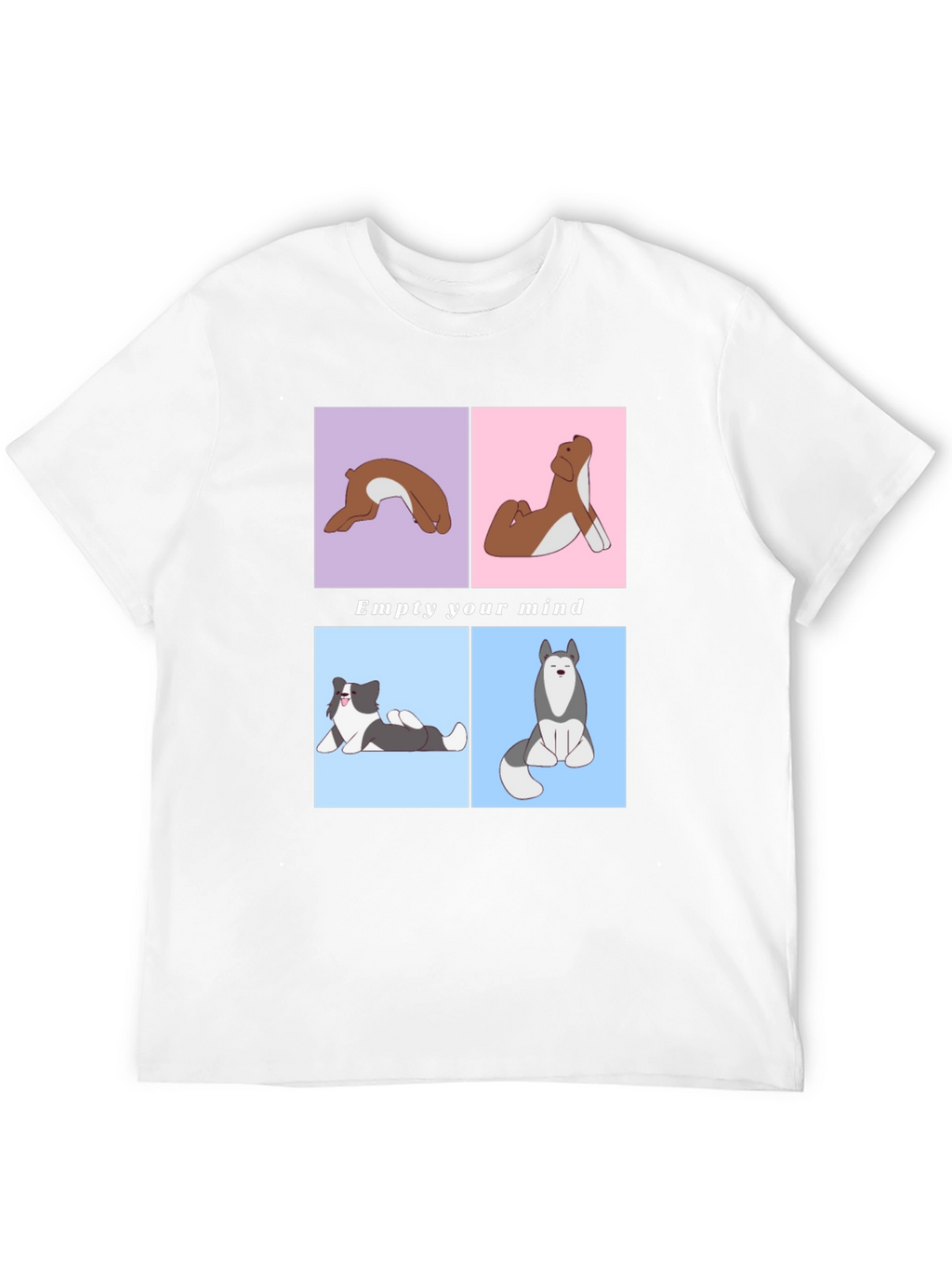 Yoga Dog Graphic Tee - Empty Your Mind