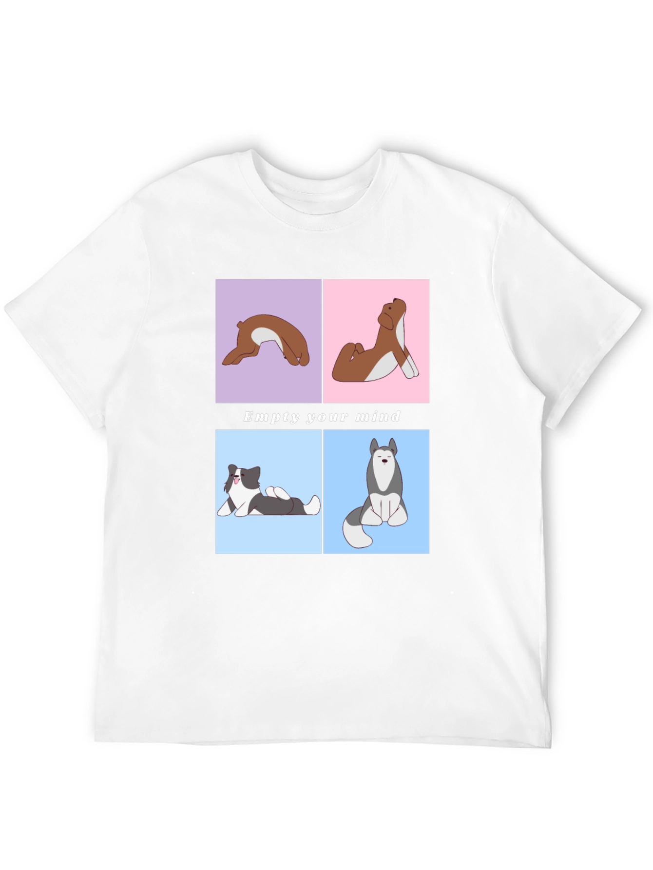 Yoga Dog Graphic Tee - Empty Your Mind