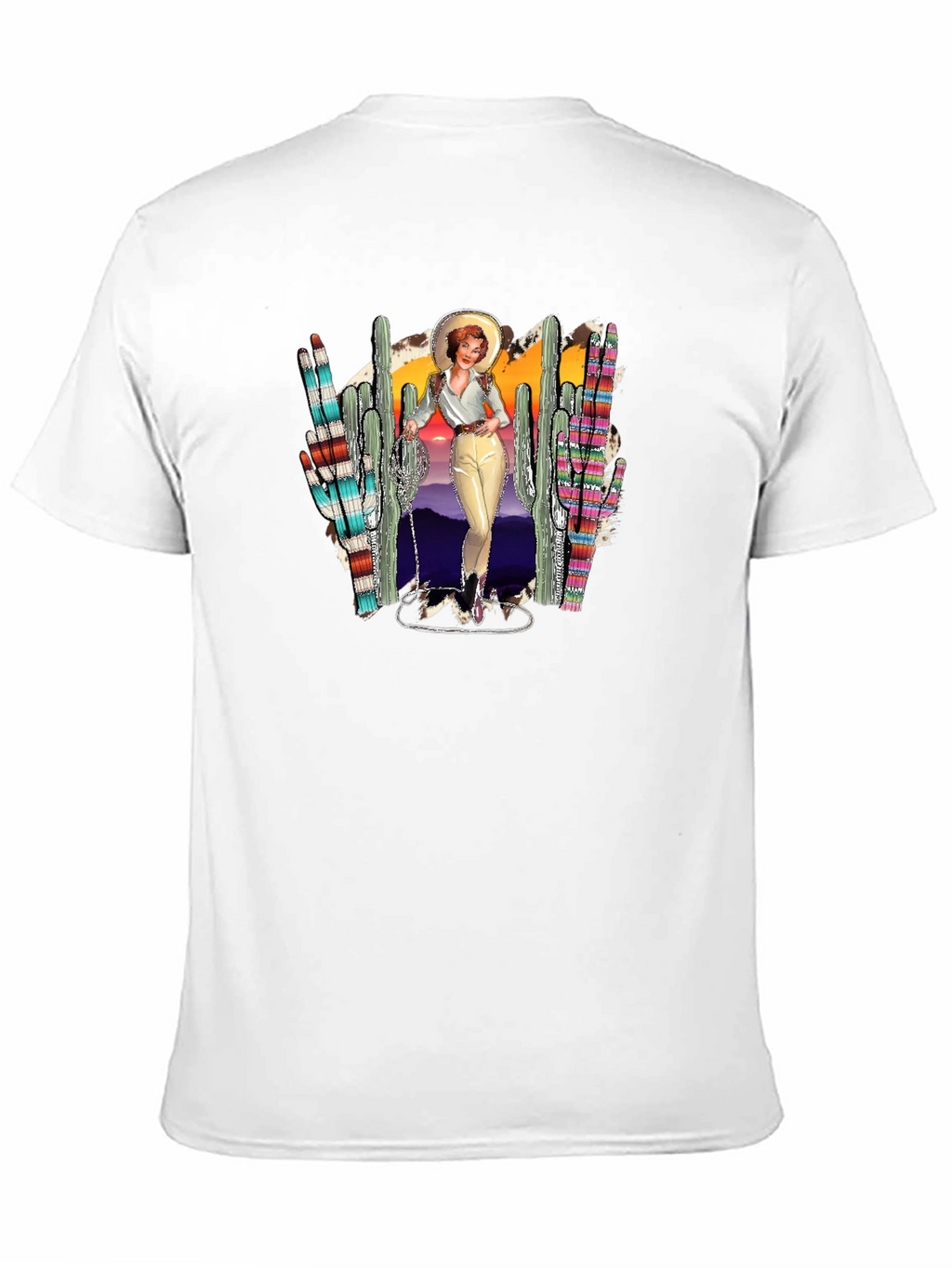 Retro Western Desert Graphic T-Shirt